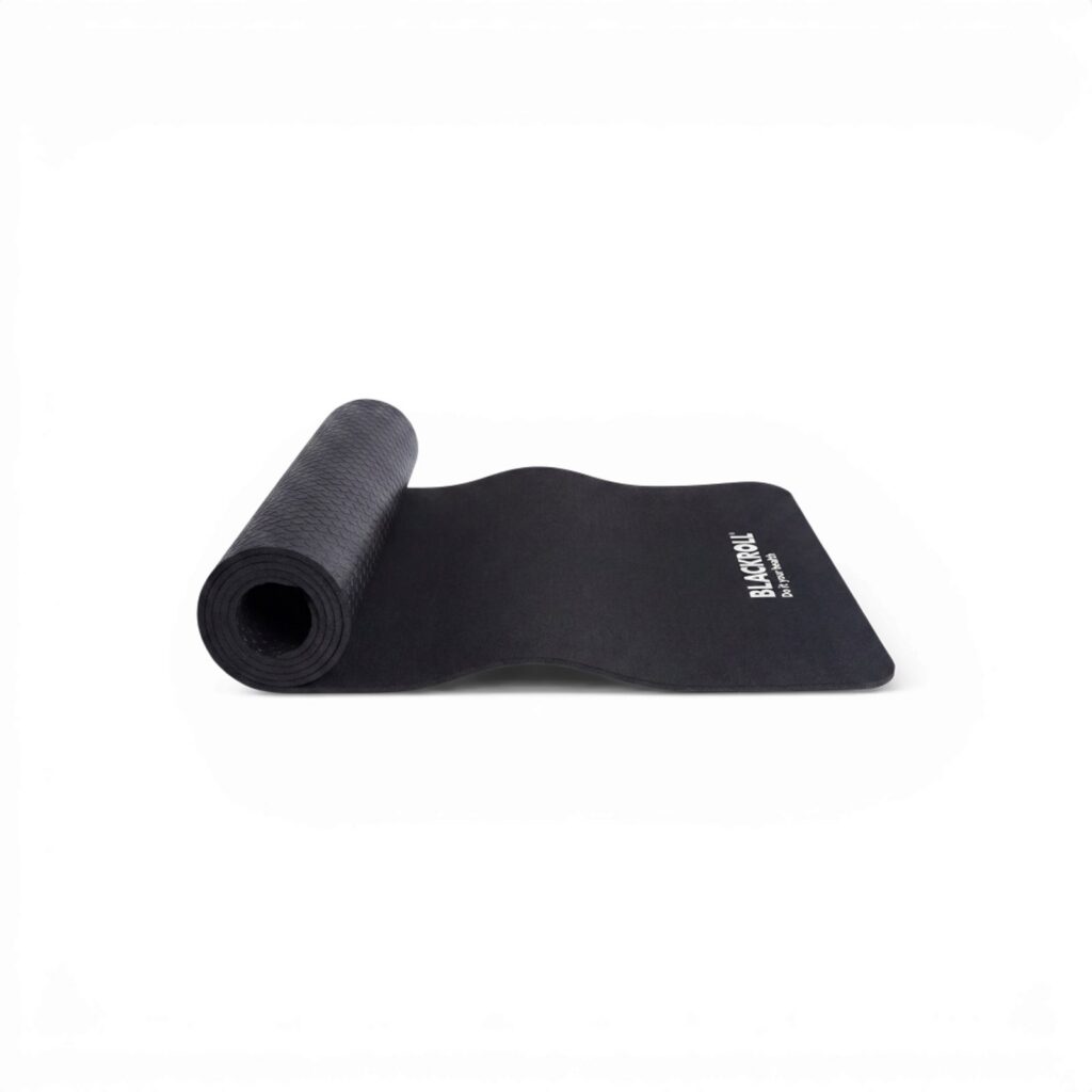 BLACKROLL MAT – cvičebná podložka 185 × 65 cm, hrúbka 5 mm, čierna