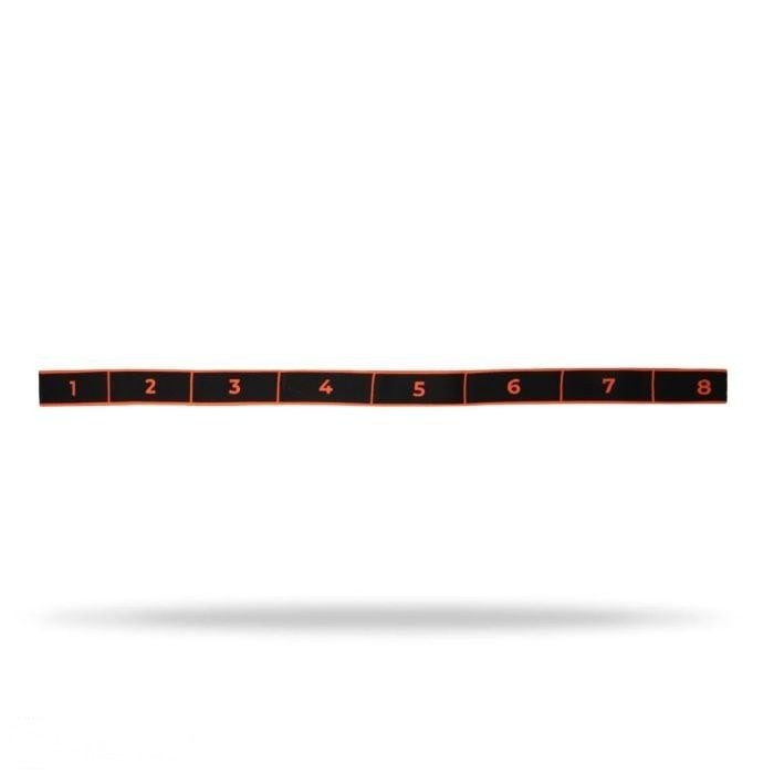 GymBeam Yoga Stretching Band – elastický pás na strečing s 8 okami, čierny