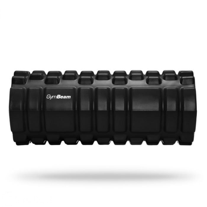 GymBeam Fitness Roller – masážny valec s 3D povrchom 33 × 14 cm, čierny