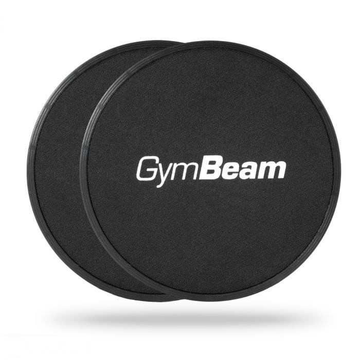 GymBeam Core Sliders – klzné podložky na cvičenie, 2 ks, čierne